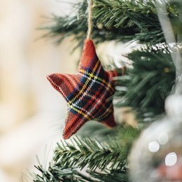 NAVIDAD - COLGANTE ESTRELLA TARTAN HH3046408 NO11