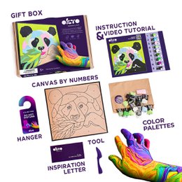 Okto Sensory Art Kleuren Op Nummers - Dieren - Panda