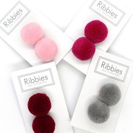 Pom Pom Elastico - Fucsia su Grigio