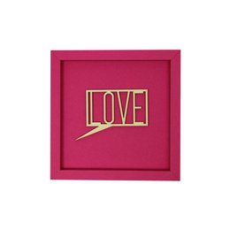 LOVE- frame card wood lettering magnet