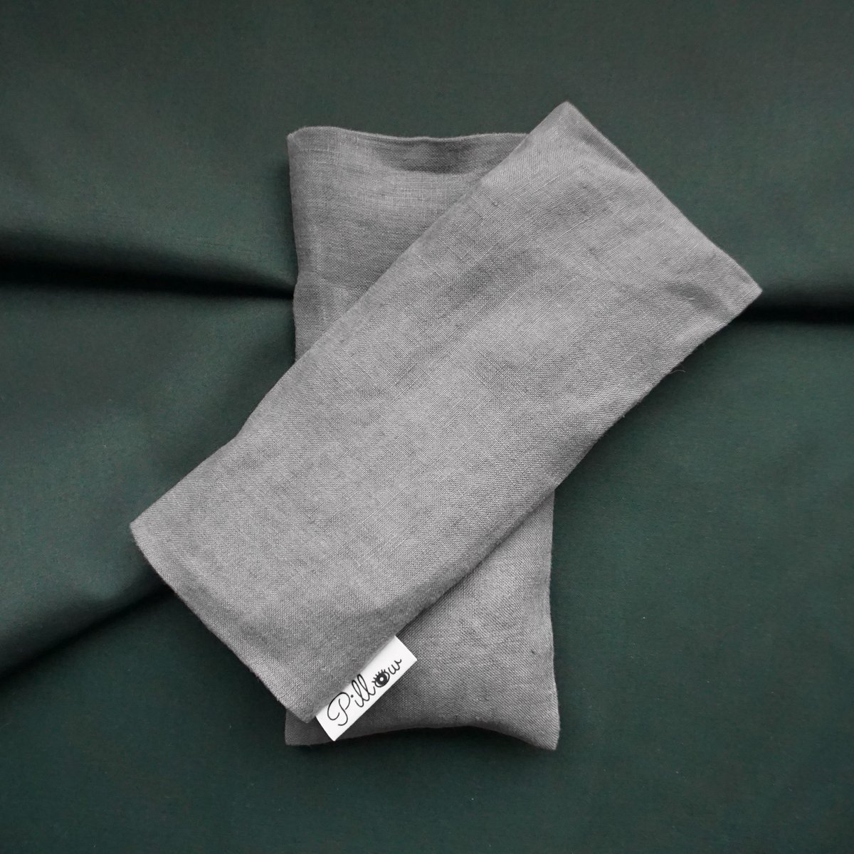 Cojín para ojos aromaterapia gris suave