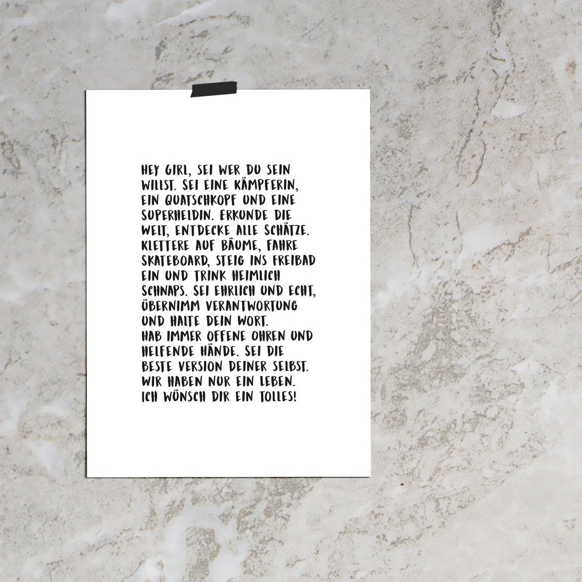 Hey girl / poster