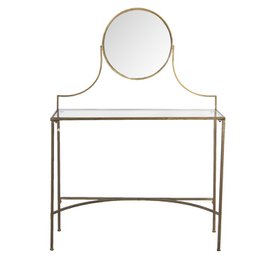Schminktisch Kupferfarben 98x32x139 cm