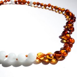Baltic Natural Amber baby bracelet/anklet - Balance