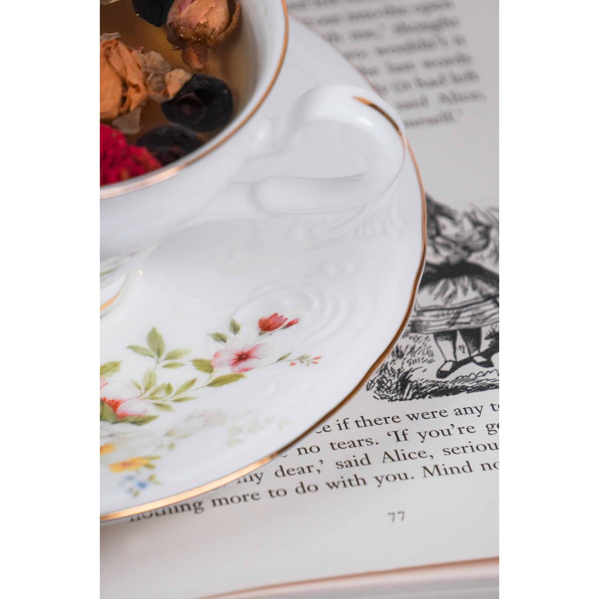 Tazza con piattino Giardino inglese 180 ml Isabelle Rose