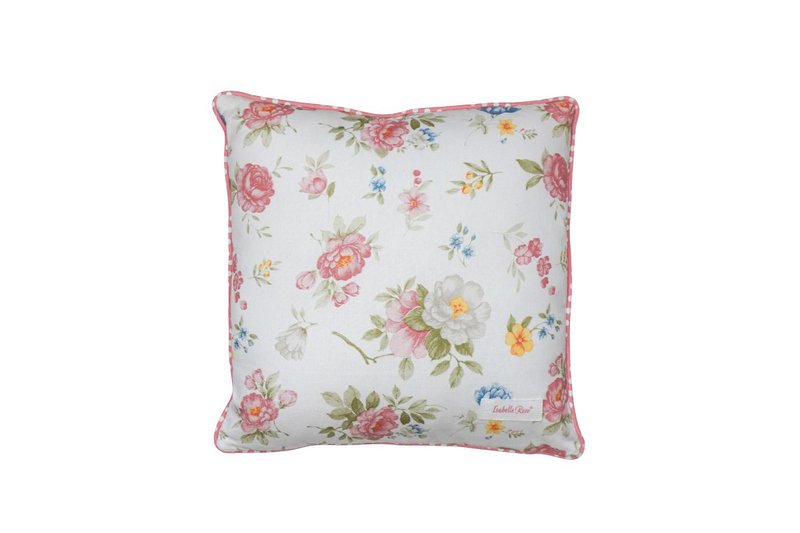 Cuscino con riempimento giardino inglese 40x40 cm Isabelle rosa