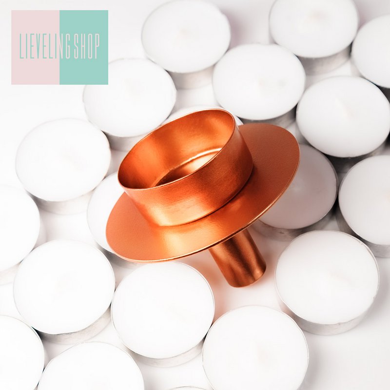Rosé tea light holder