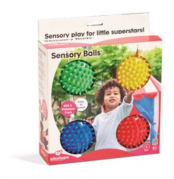 Edushape Sensory Baby Balls Set på 4 - 10 cm