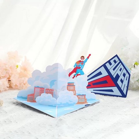 3D Card - Super Dad - Father's Day Card