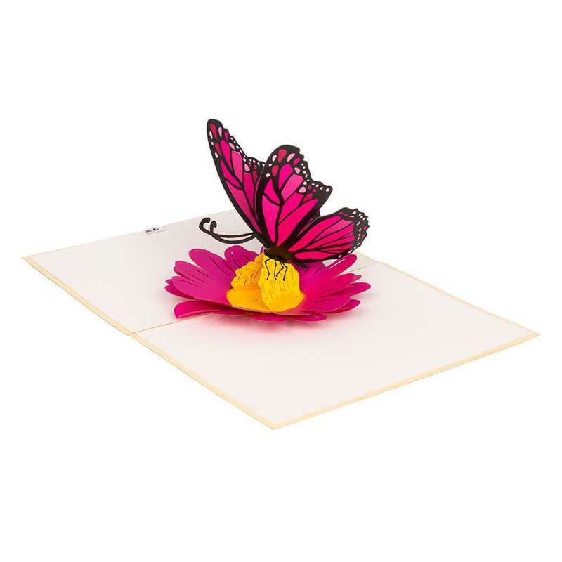 Kartka wyskakująca motyl