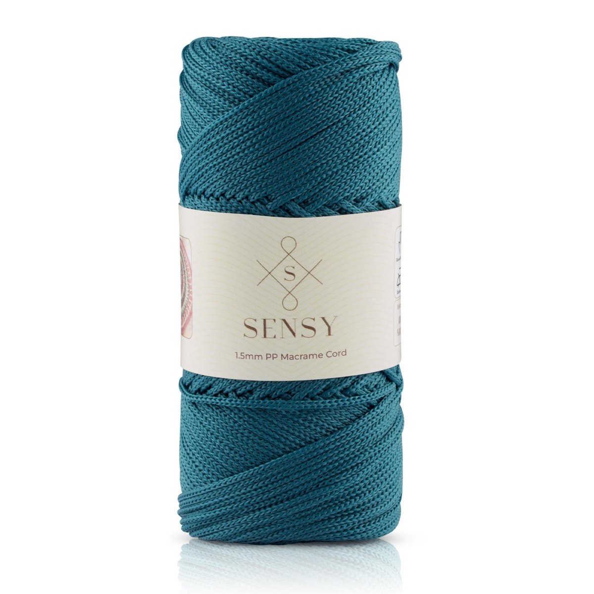 Cordoncino macramè Sensy Premium da 1,5 mm - 164 iarde, 100% poliestere