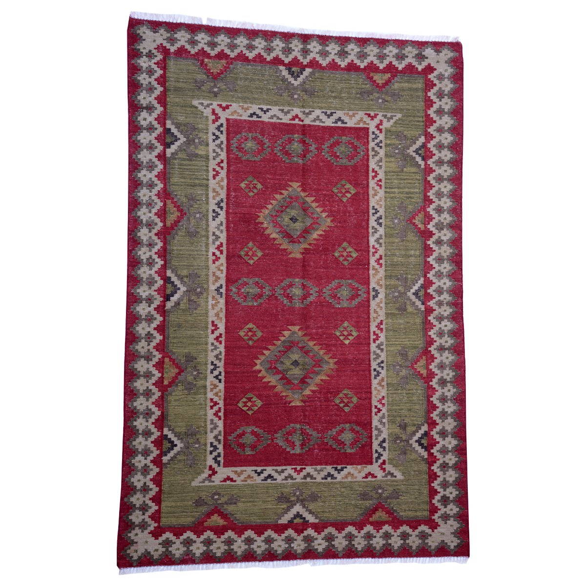 Handgewebter Vintage Makara Teppich