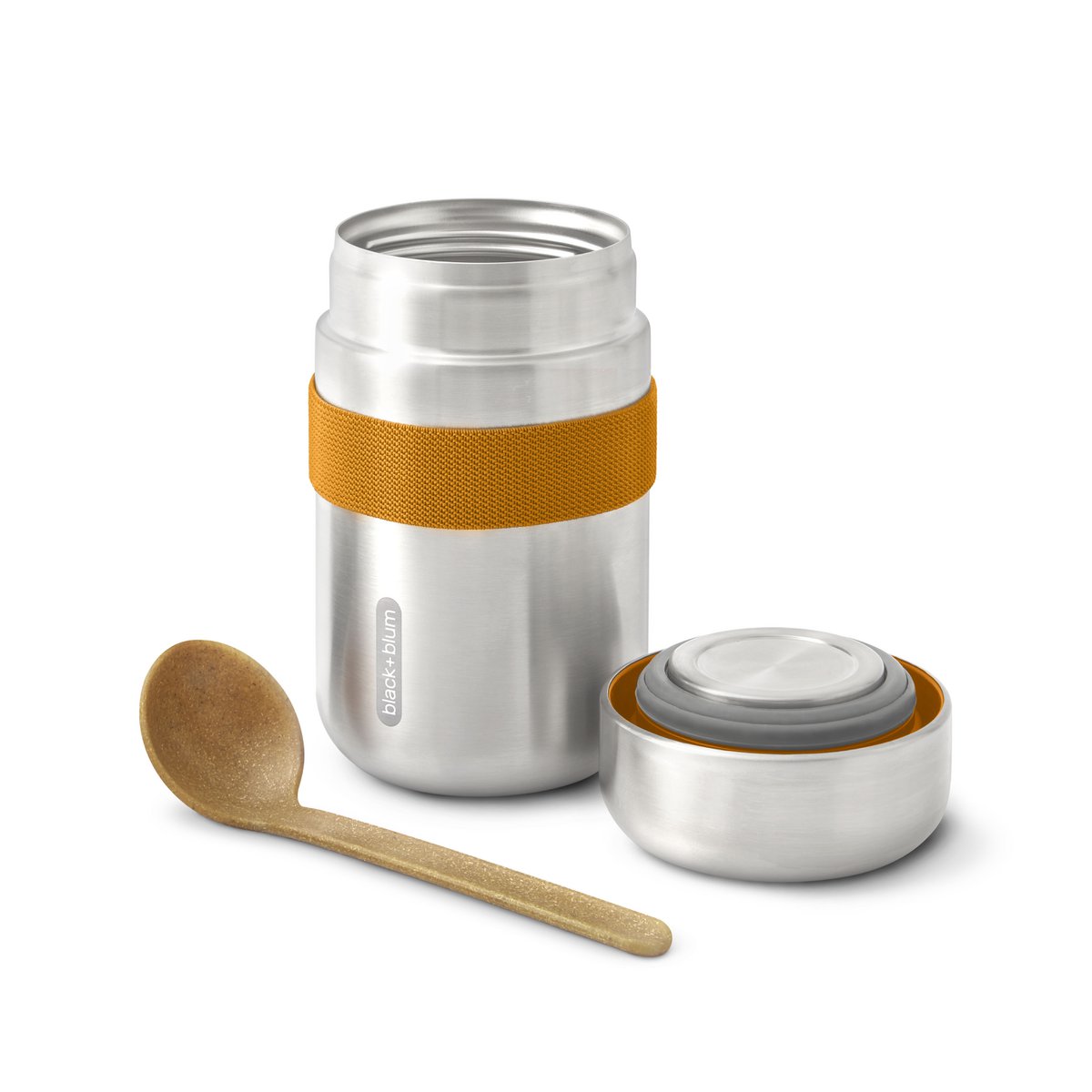 SORT + BLUM Termokande madkasse | Vandtæt | 400ml | Orange