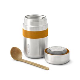 SORT + BLUM Termokande madkasse | Vandtæt | 400ml | Orange