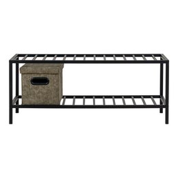 Vita Shoe Rack - black, steel, 79x34x32cm