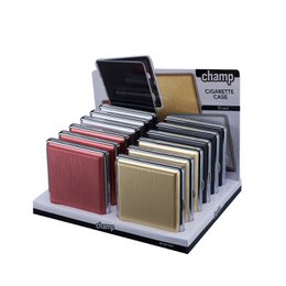 Display mit 12 Zigarettenschachtelhüllen