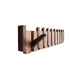 Verona natural wood wall coat rack – Scandinavian folding hanger