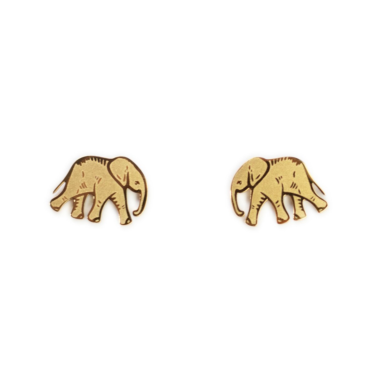 Mava Oorbellen - Olifant Goud