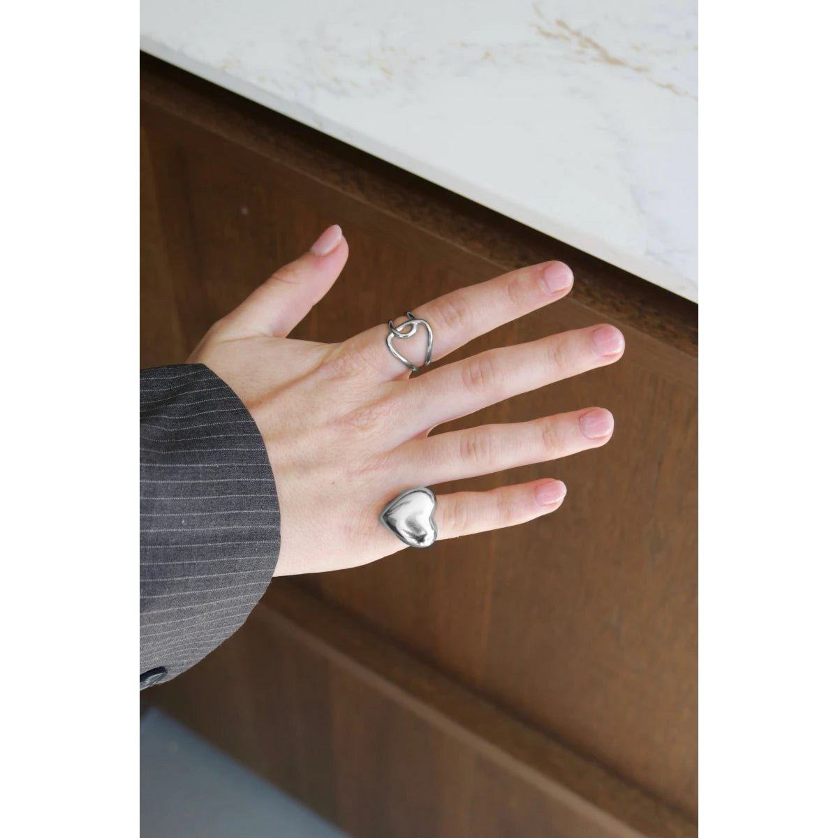 Tyk hjerte ring