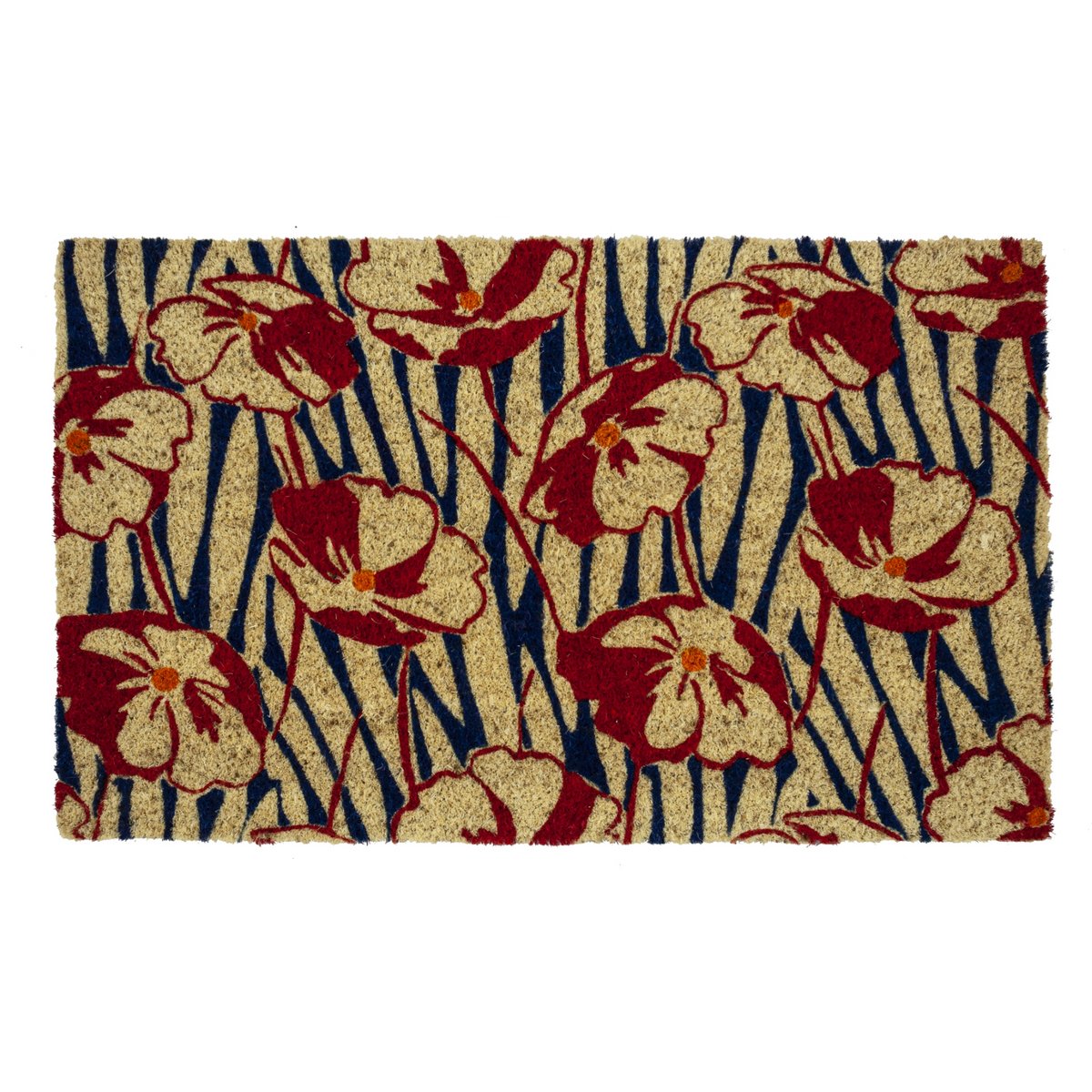 Victoria and Albert Museum Poppy Field Coir Deurmat