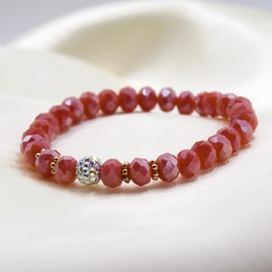 Bracelet Ilka coral red