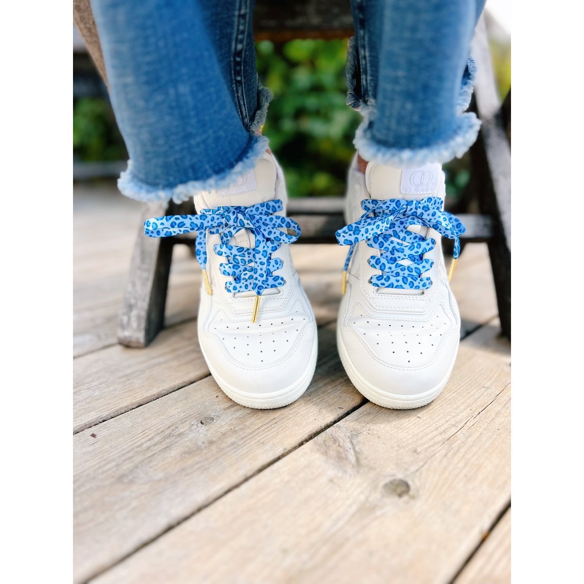 Blue Classic Leopard Skosnören