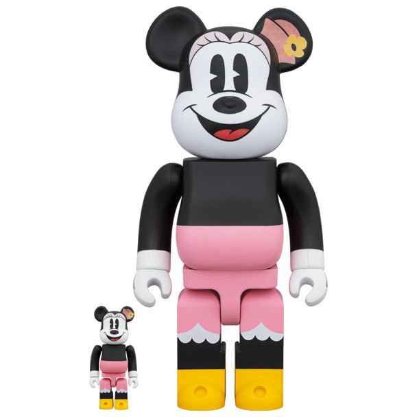Set Bearbrick 400% e 100% - Minnie Mouse (portapranzo)