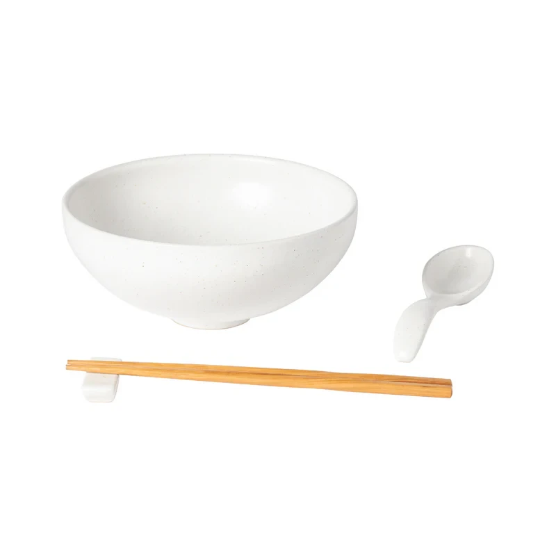 Ramen bowl set Pacifica White