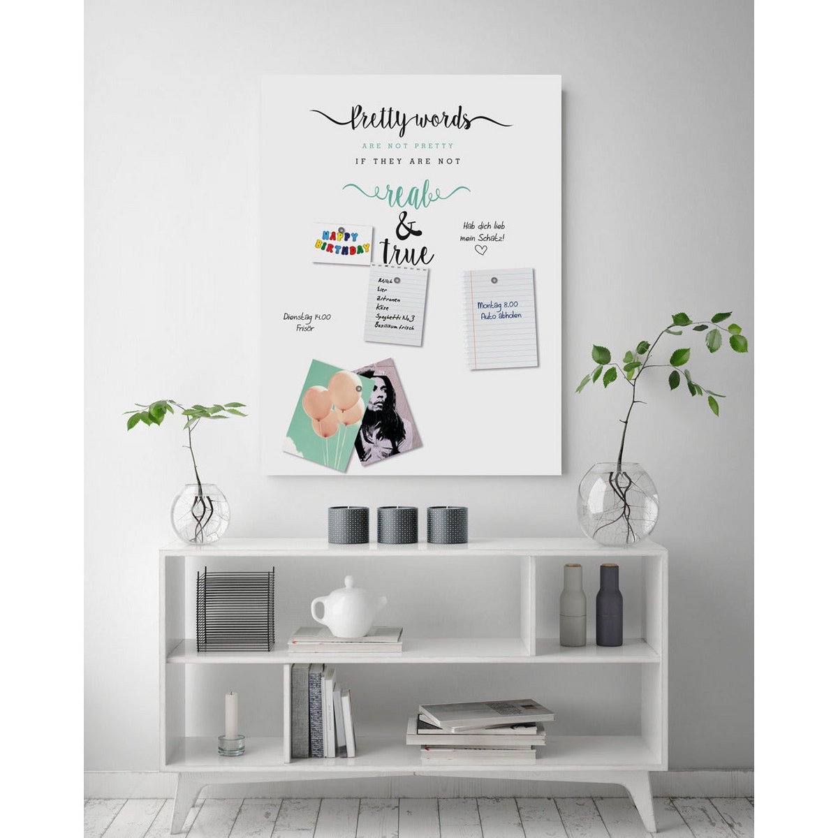 Magnetic marker board - Pretty words