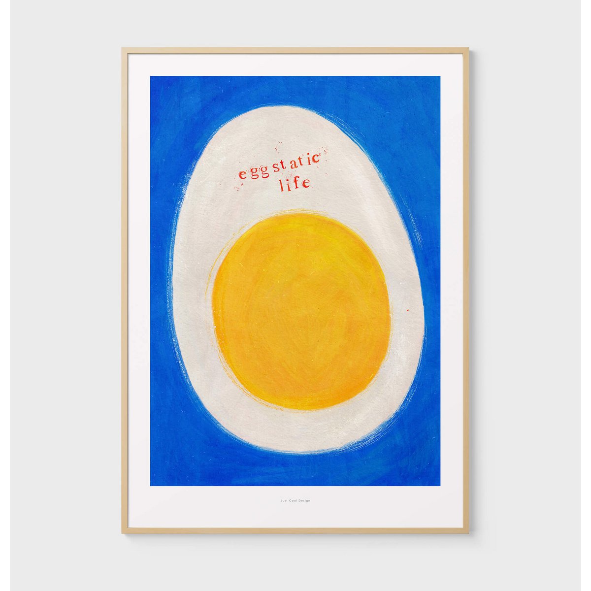 A5 Eggstatic life | Illustration Poster Art Print