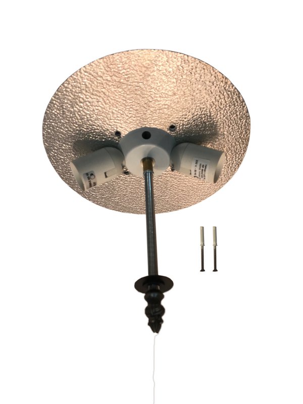 Plafón de techo pegado con pantalla Tiffany diámetro 30cm Serie Hexa LG242500