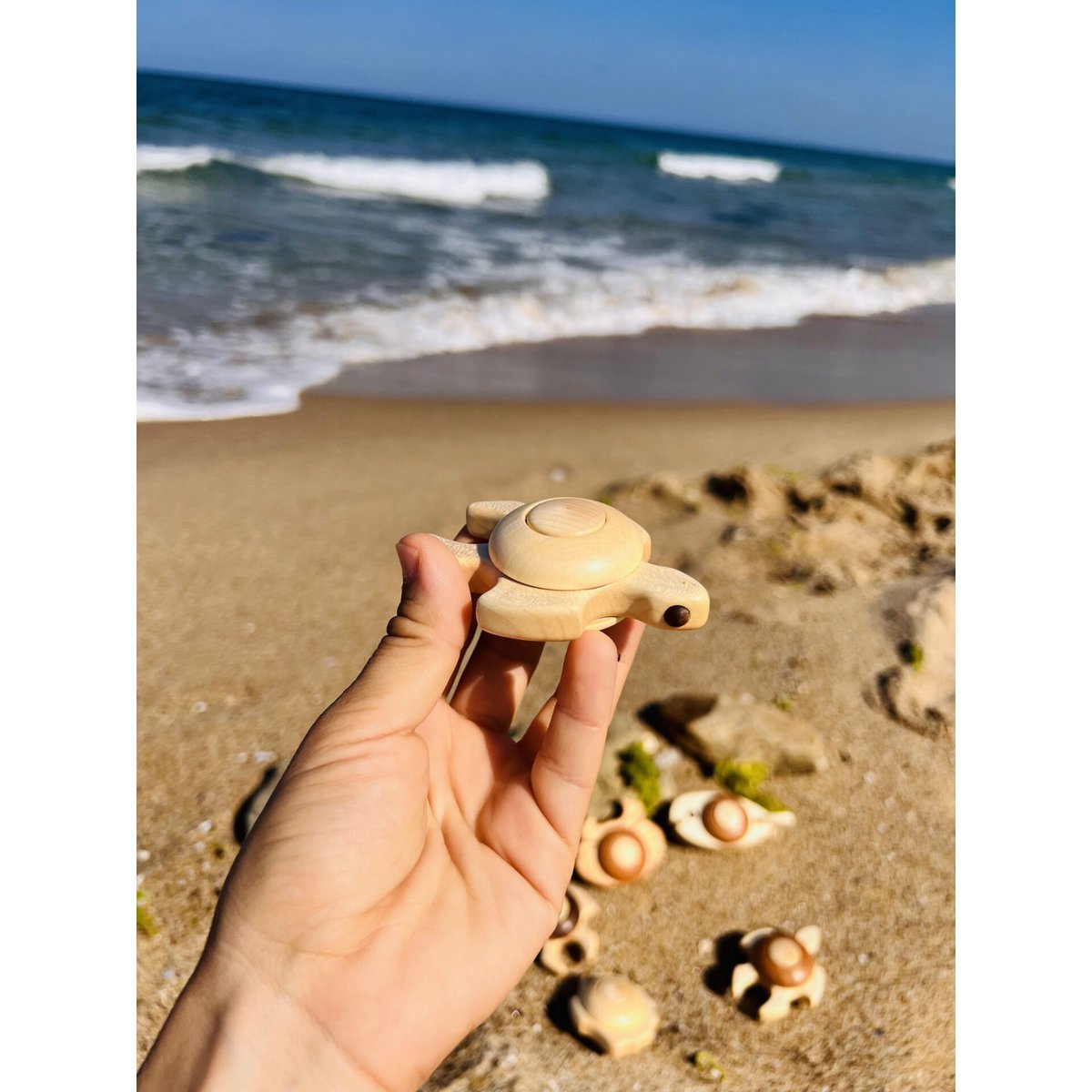 Jouet Tortue de Mer - Tortuga en Bois