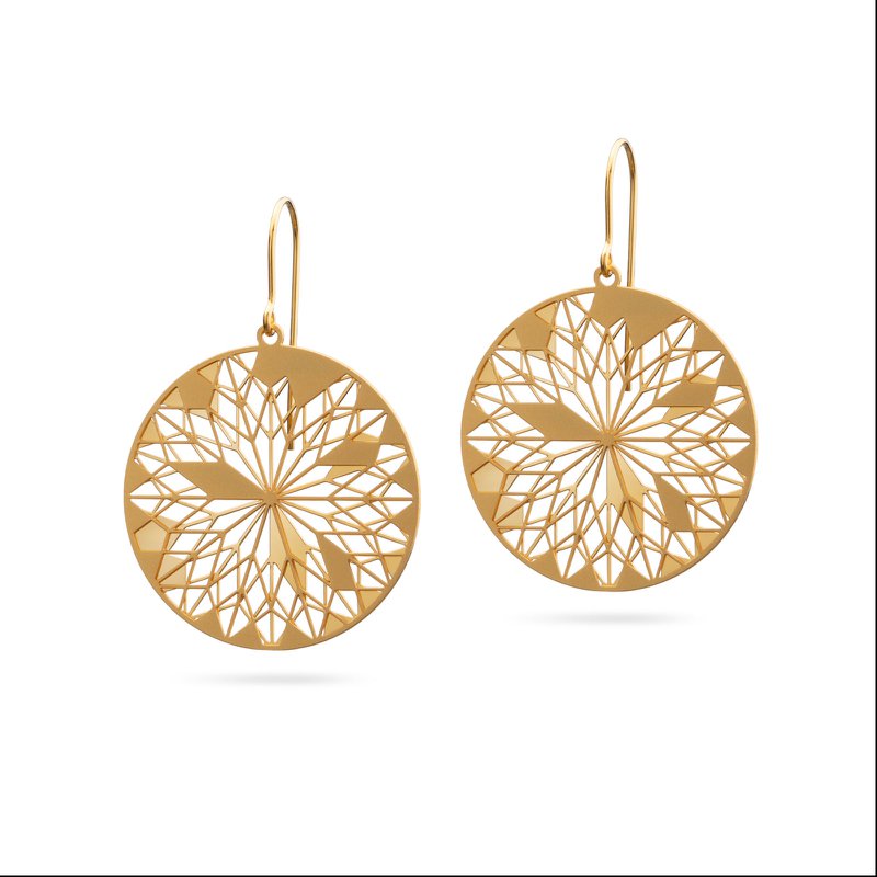 Earrings Dreamcatcher | gold plated
