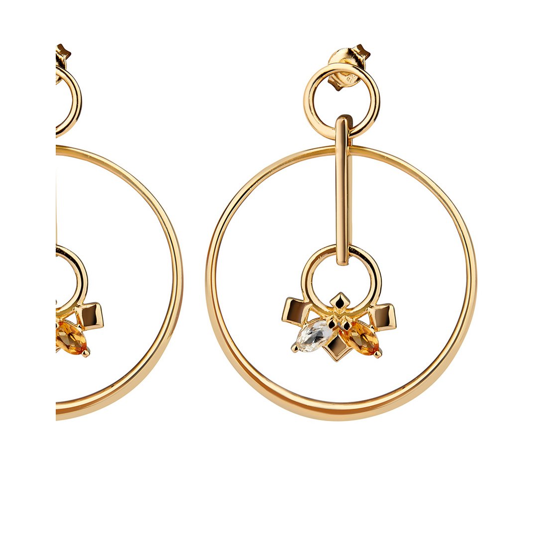 Daring Infinite Earrings Gold