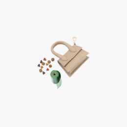 The Dog Musthaves Designer Bag – Belohnungstasche für Hundeleckerlis und Kotbeutelspender – Sand Taupe