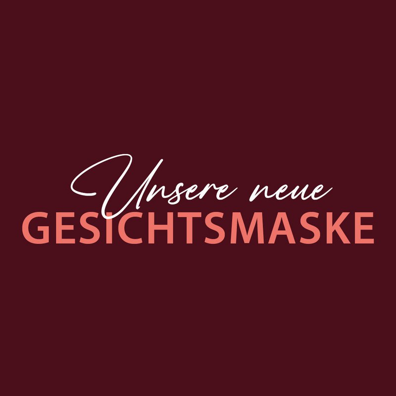 NEU: Tuchmaske 3er Set- BYE-BYE Knitterfältchen