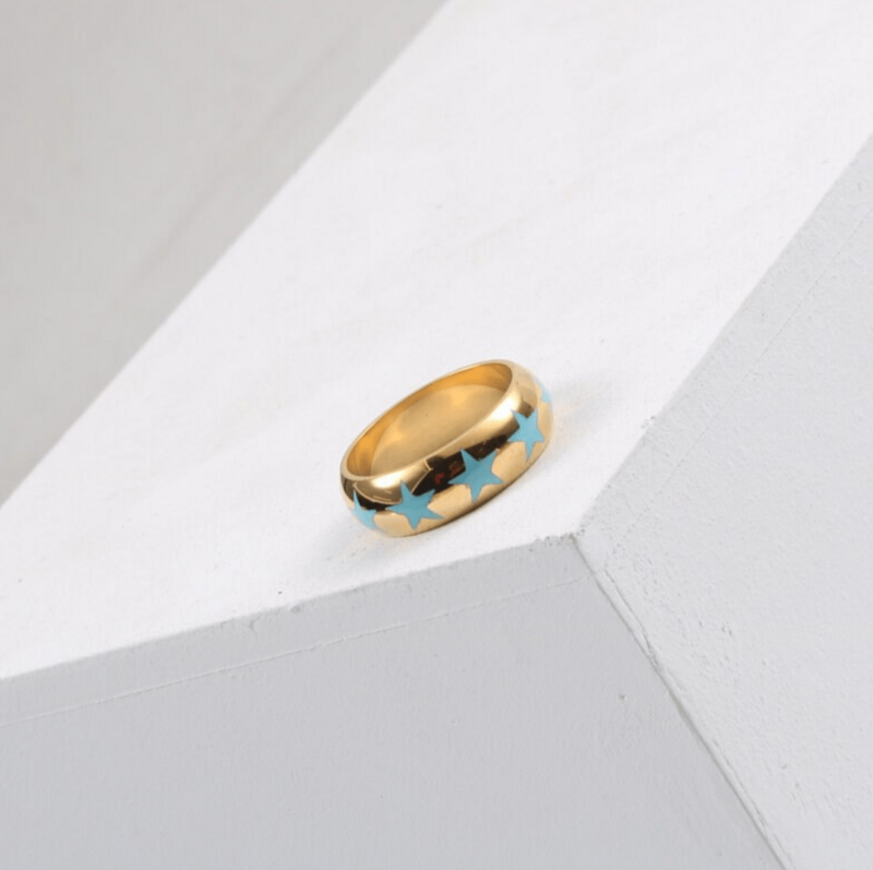 Linus - Stars Emaille Goldband