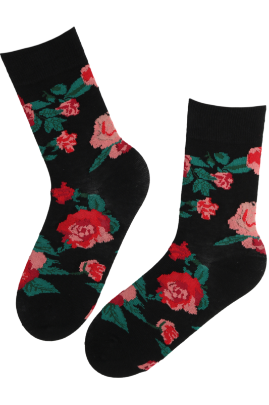 Chaussettes coton ROSES