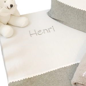 Jersey duvet cover with lace 135x100cm