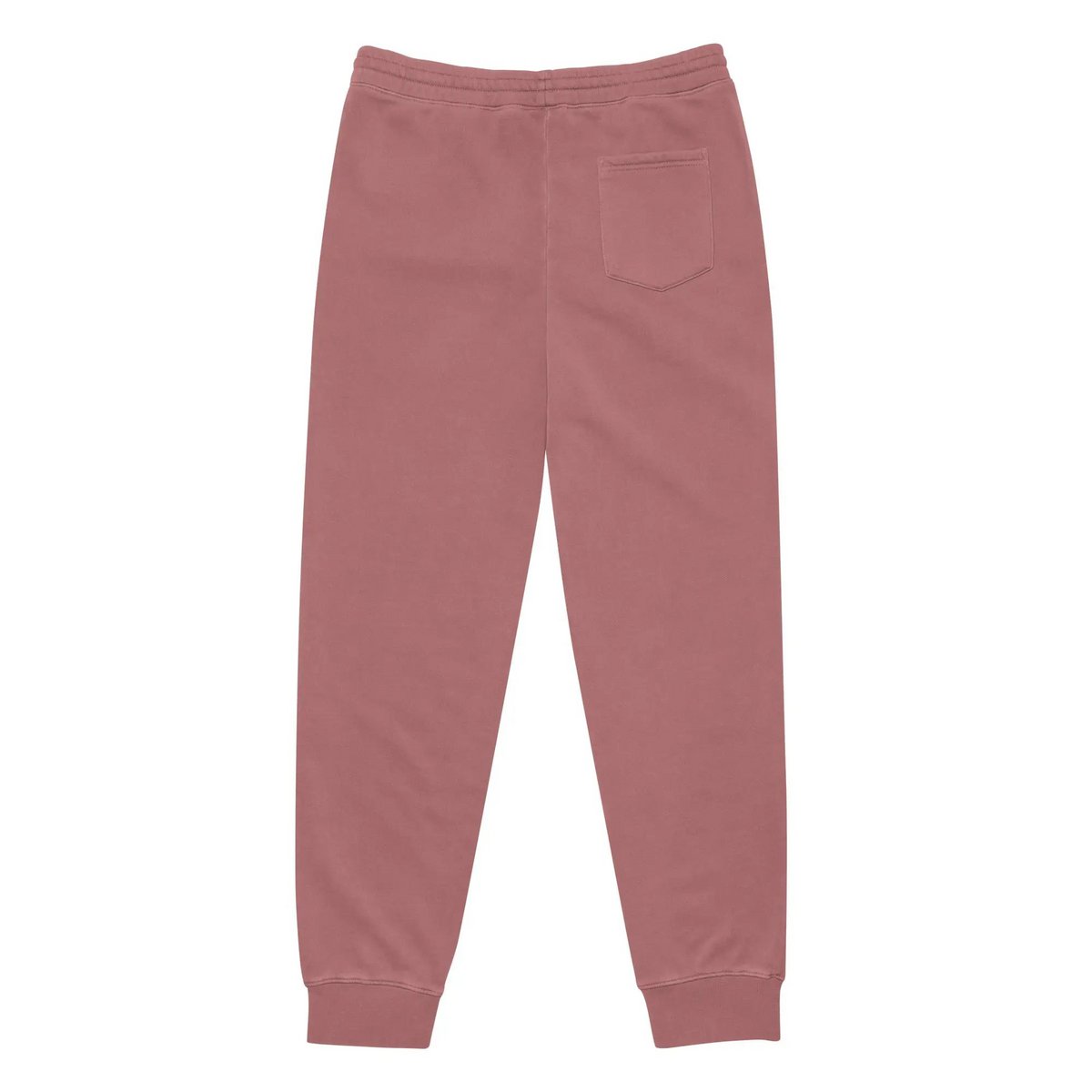 Self Love Unisex barwione pigmentowo spodnie dresowe z haftem w kolorze starego złota - spodnie dresowe unisex