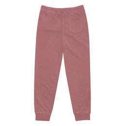 Self Love Unisex barwione pigmentowo spodnie dresowe z haftem w kolorze starego złota - spodnie dresowe unisex
