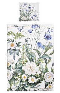 Organic bedlinen set - Blue Flower garden JL 135x200 cm - NOTE THE SIZE!