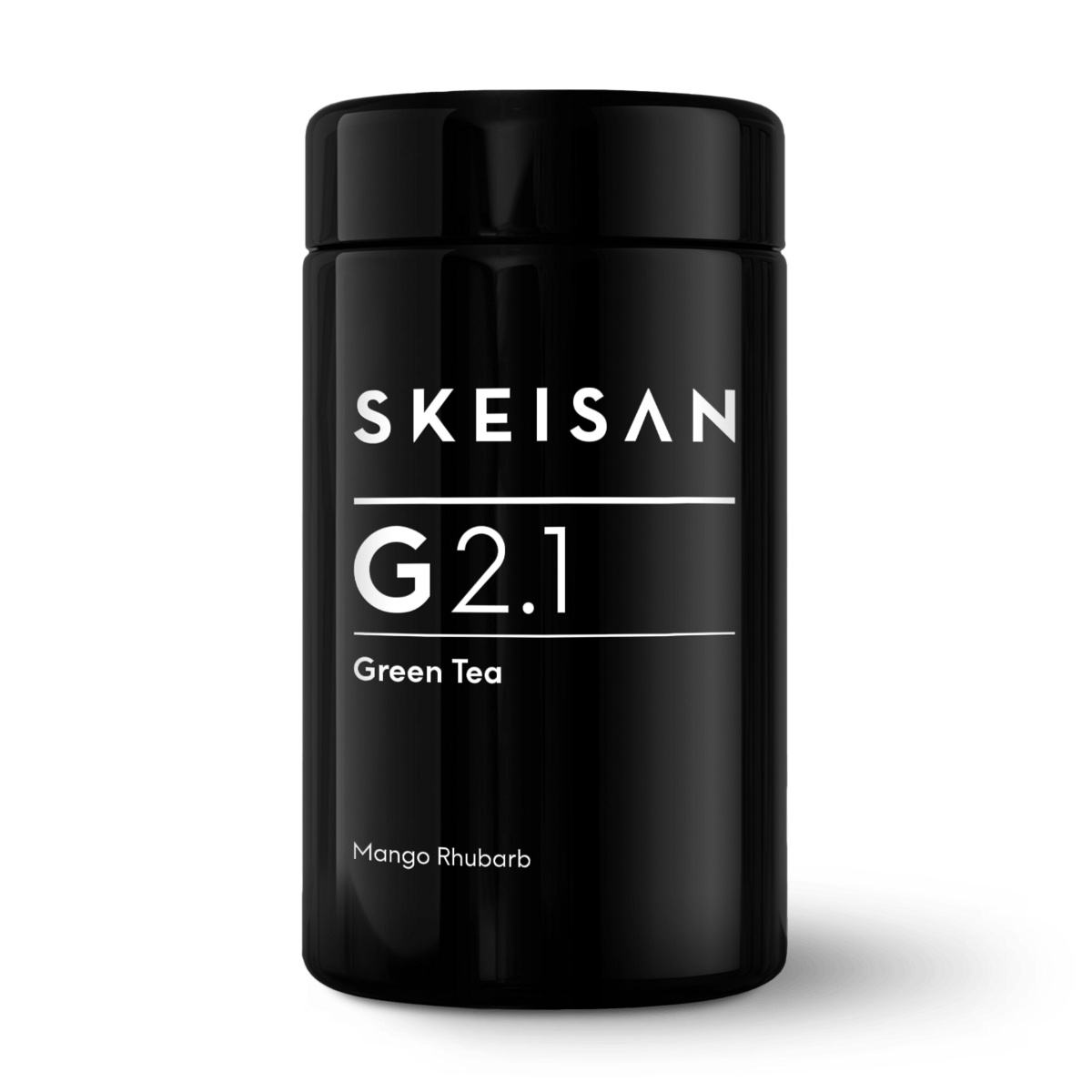 G 2.1 Theeglas: Gearomatiseerde groene thee met bloemblaadjes en mango-rabarbersmaak