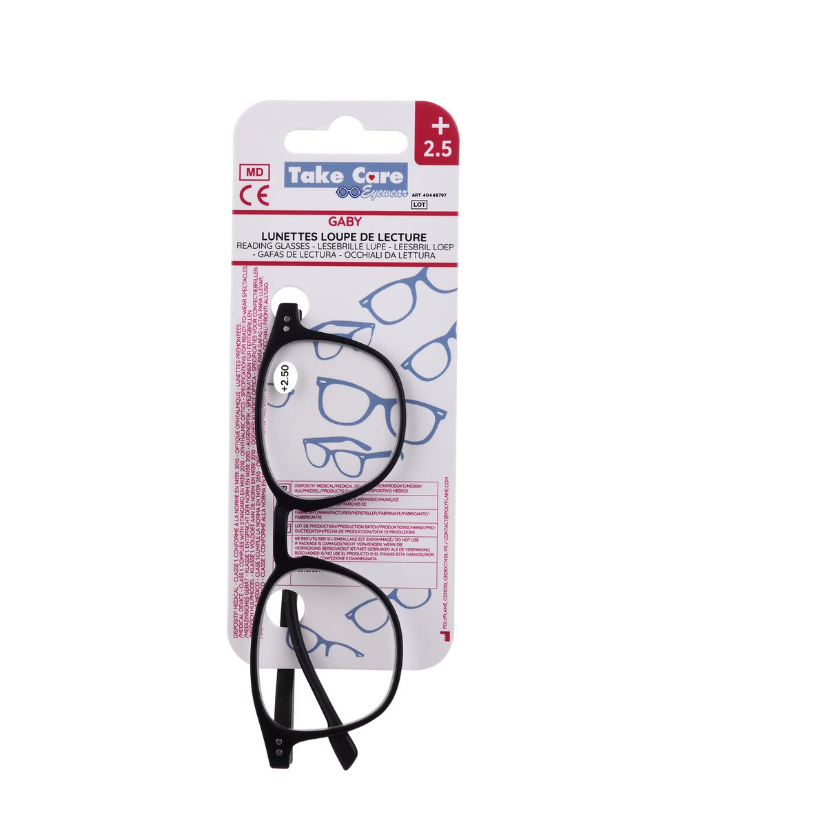 Reading glasses - Gaby Black +2.5