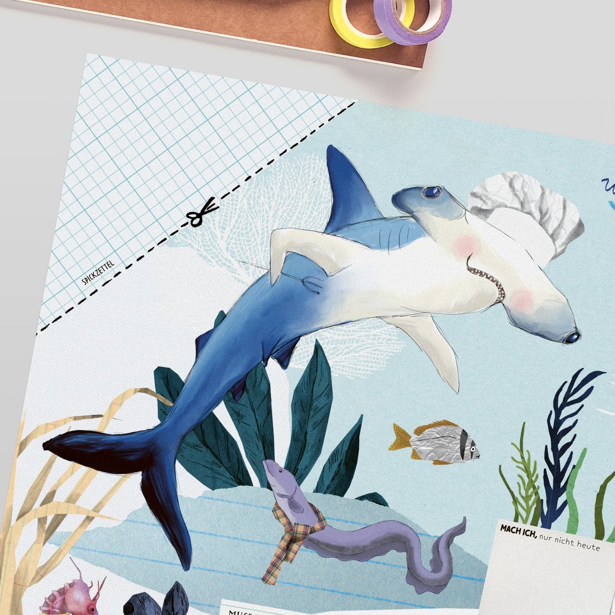 Desk pad - underwater