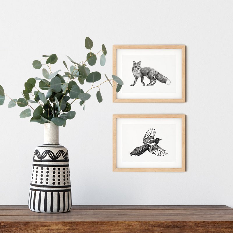 Estampados de animales del bosque