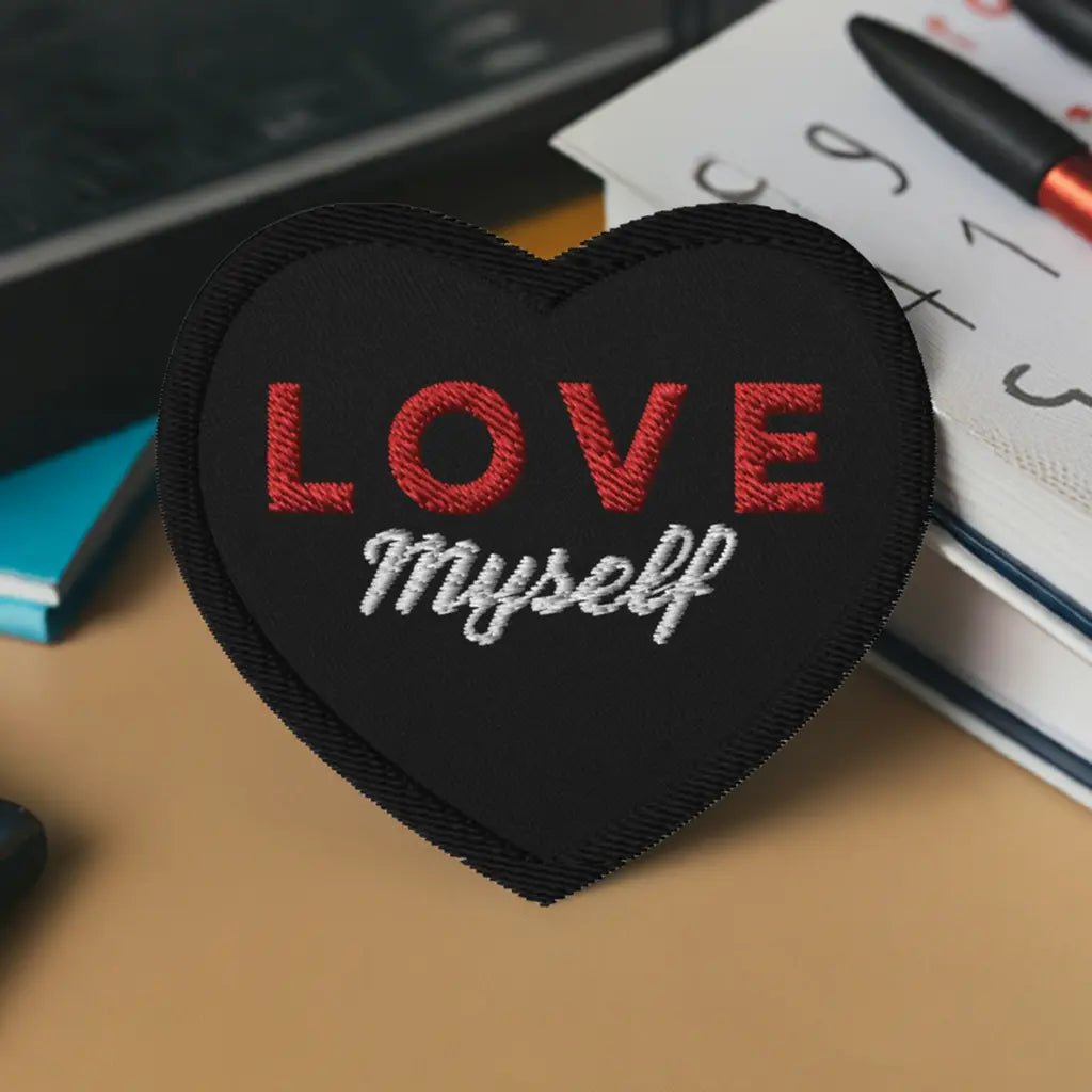LOVE Myself Broderede patches Sort