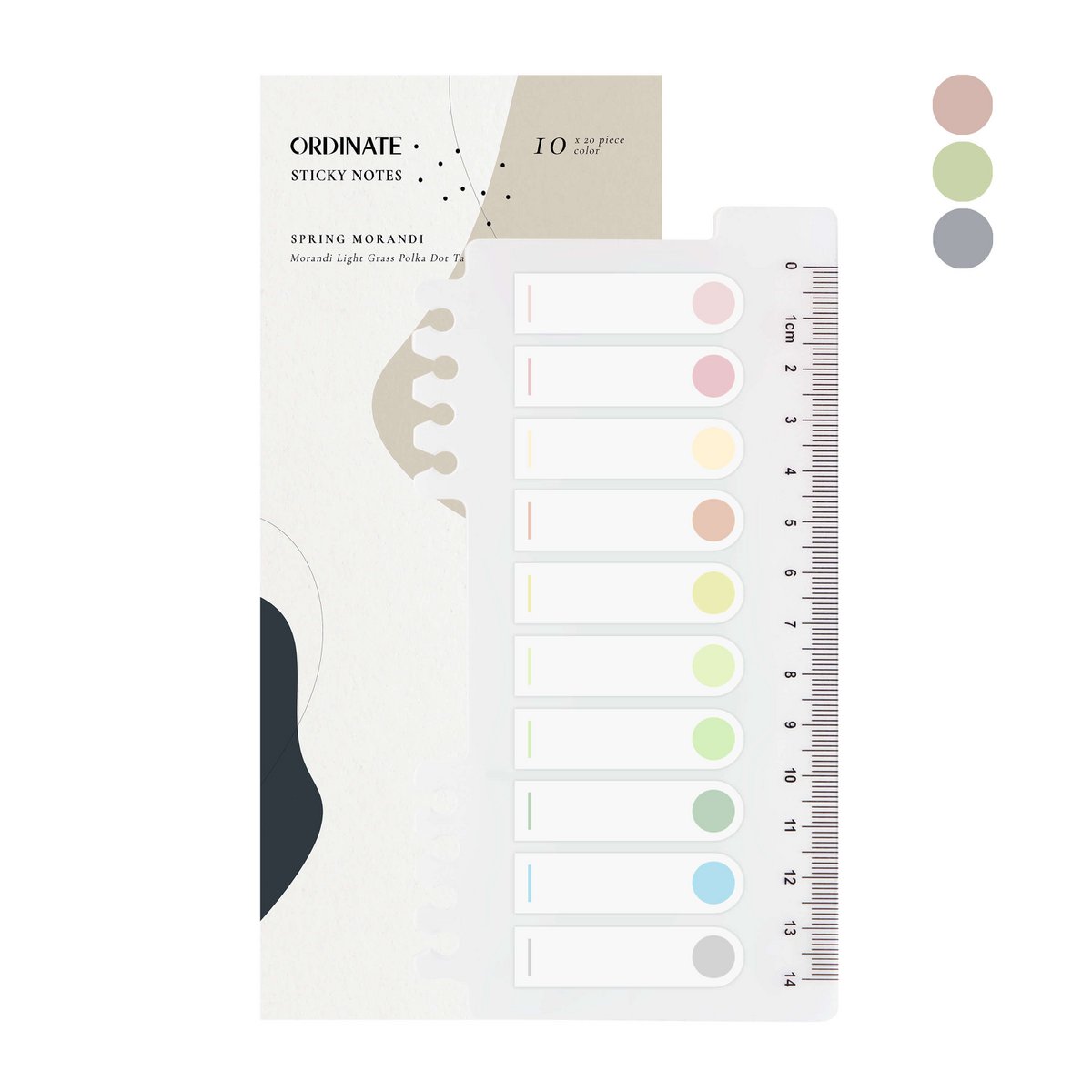 Meadow Mist | Ordinate Haftnotizen | Sticky Notes Pastell | Sticky Notes | Index Tabs | Sticky Notes Transparent | Sticky Tabs | Book Tabs | Annotating Tabs | Klebezettel Schule | Büro | 200 Stücke