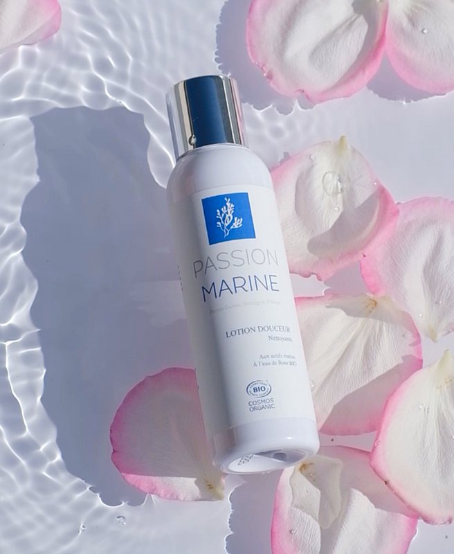 ZACHTE REINIGINGSLOTION MET MARIENE ACTIEVE INGREDIËNTEN EN ROZENWATER 125ML