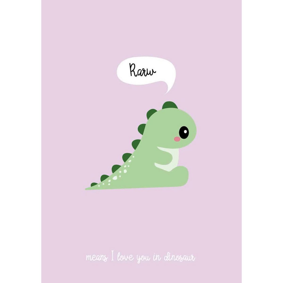 Rawr significa te amo dinosaurio